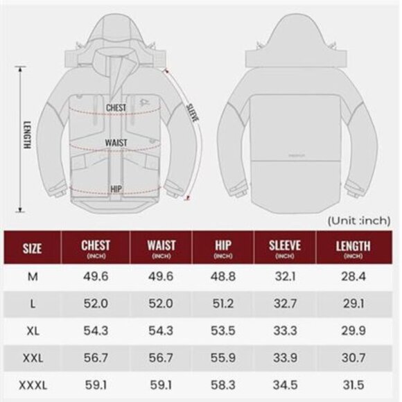 Piscifun Men Ice Fishing Waterproof Insulated Camo Jacket XL Outdoor Performance - Picture 5 of 11